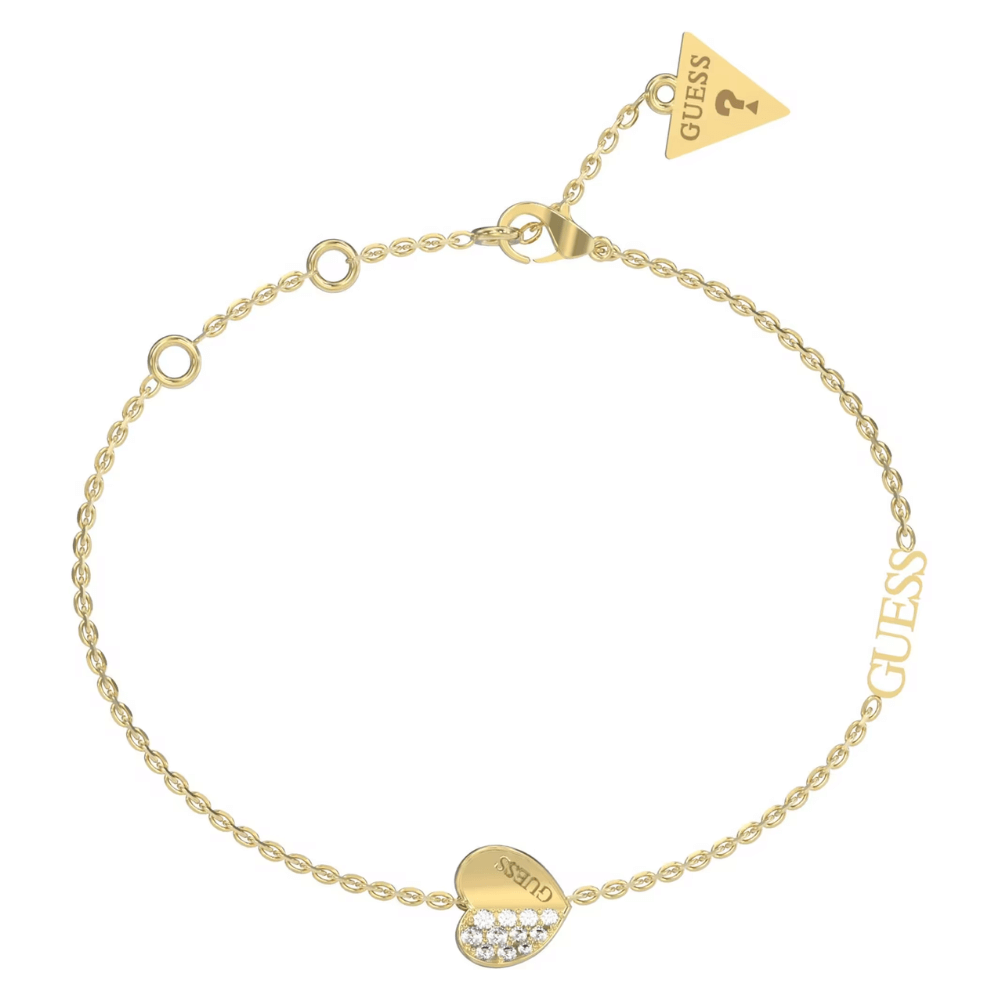 Guess love heart bracelet hotsell