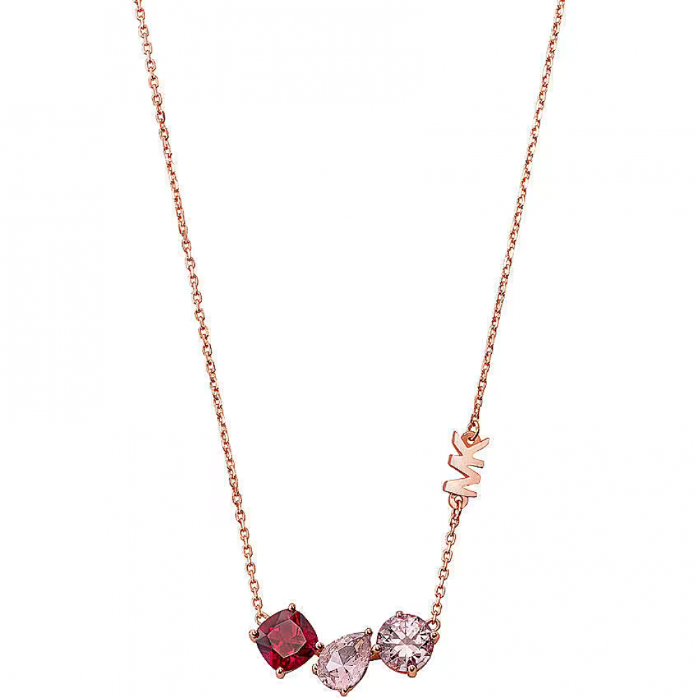 Michael Kors 14K Rose GoldPlated Sterling Silver Crystal Heart Necklace   Galeries de la Capitale
