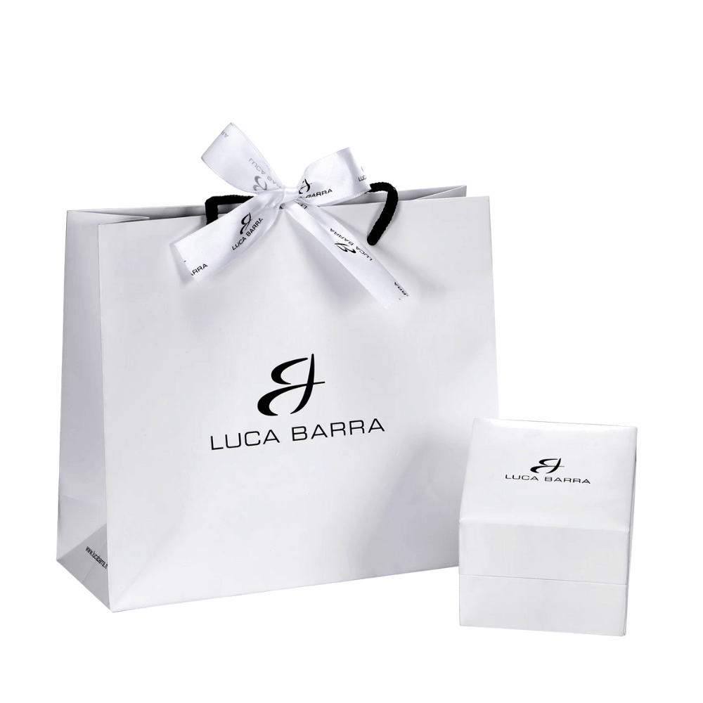 تغليف ساعة ذهبية بمينا أسود ماركة لوكا بارا