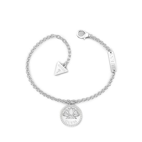 Amazon.com: GUESS Women's Silvertone Chain Toggle Dangle Heart Charm  Bracelet: Clothing, Shoes & Jewelry