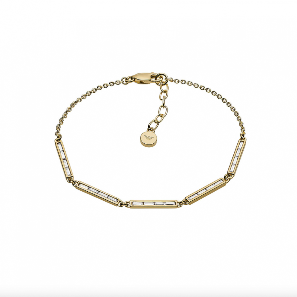 Emporio Armani Gold-Tone Stainless Steel Chain Bracelet