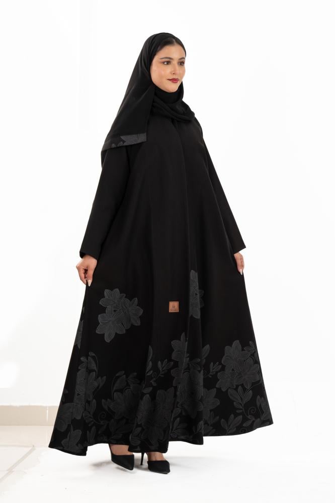 عباية ميون بقماش كتان كوري