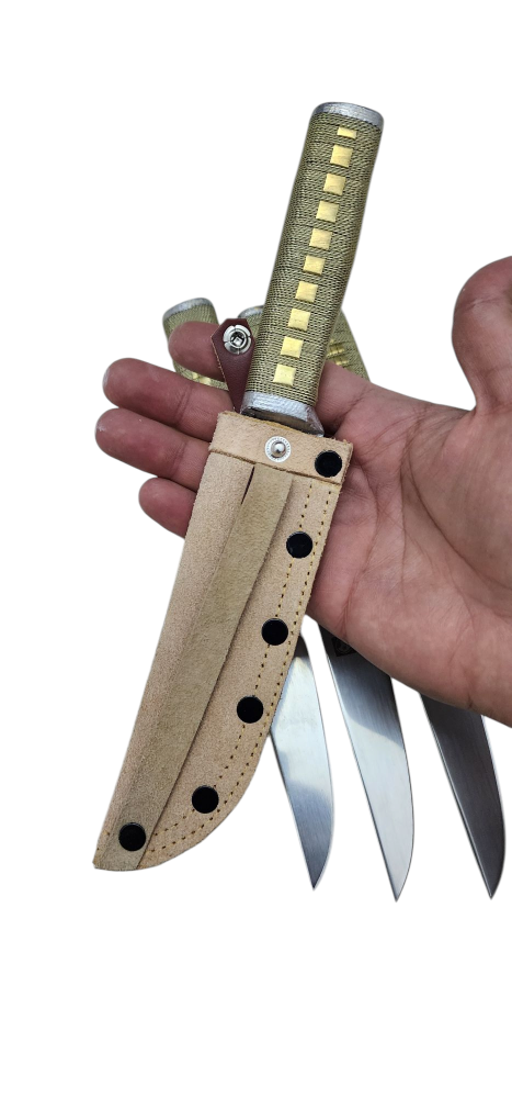 سكين برتغاليه مقصبه تقصيب حجازي جوده مع جراب كفو