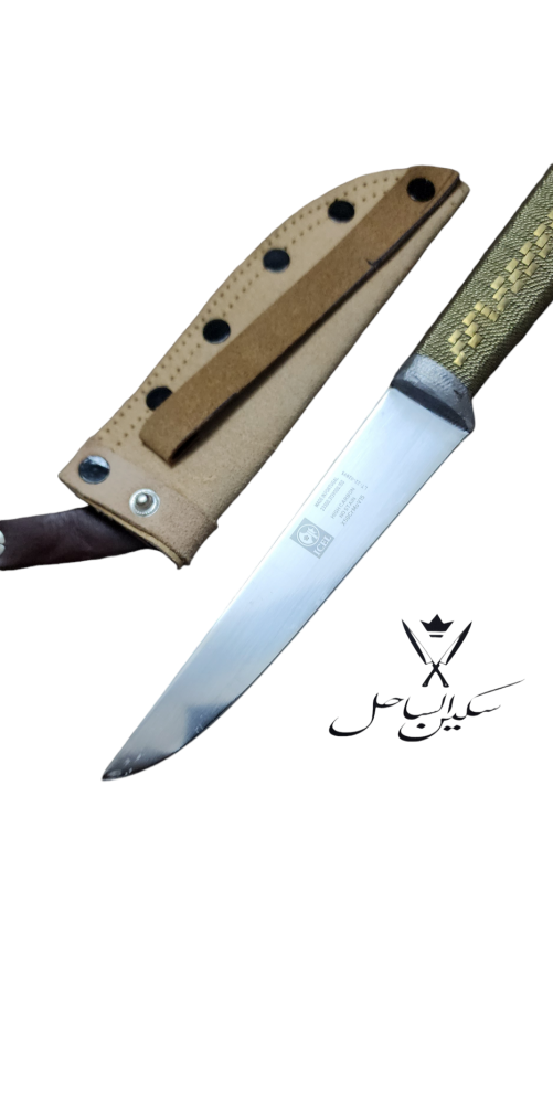 سكين برتغاليه مقصبه تقصيب حجازي جوده مع جراب كفو