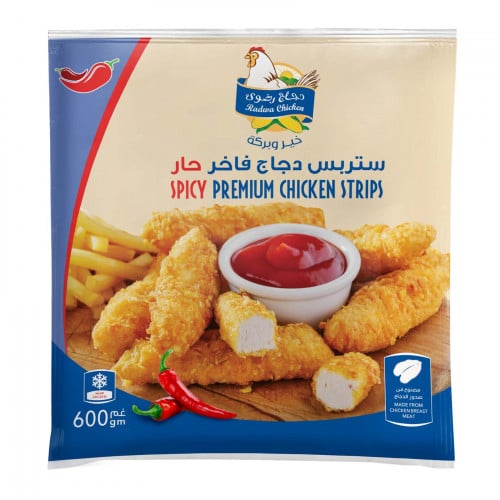 رضوى دجاج ستريبس حار فاخر 600 جم