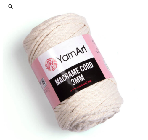 حبل مكرمية YarnArt 3mm