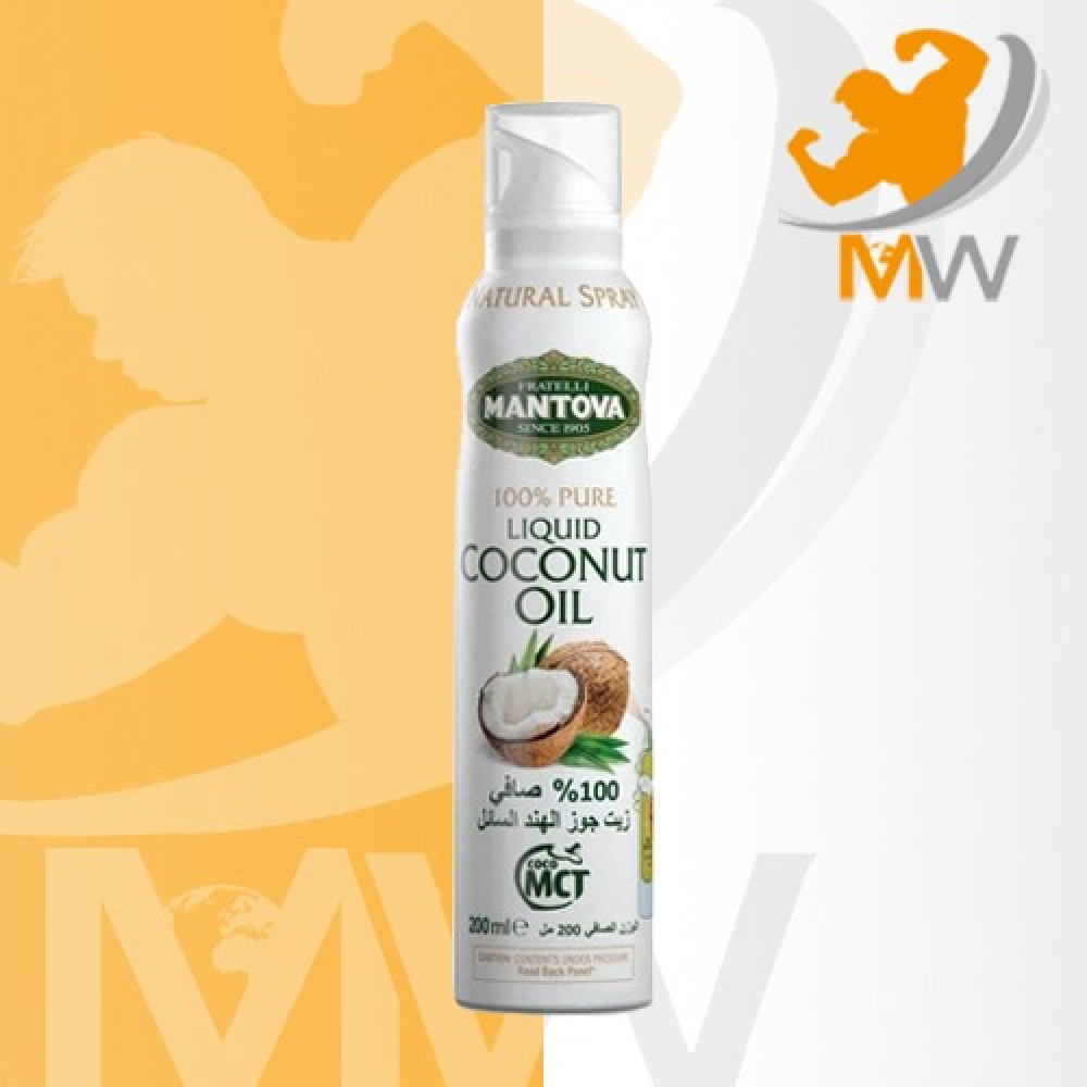 Mantova Organic Liquid Coconut Oil Spray عالم العضلات