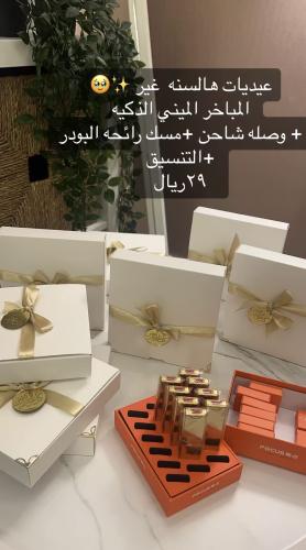 مبخره ميني ذكيه+شاحن+توله مسك