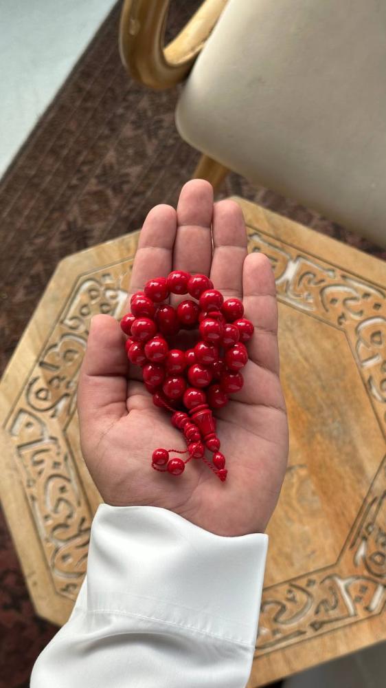 سبحة بولينق احمر تمليكة