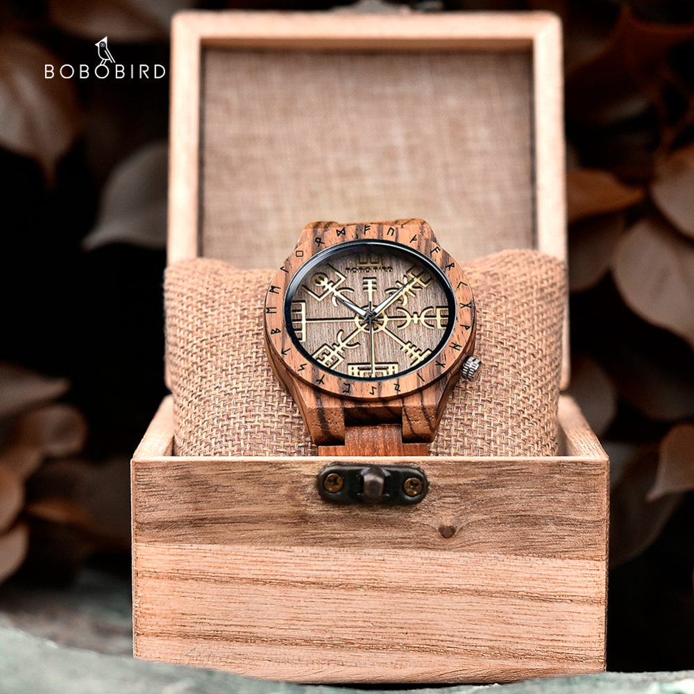 Bobo Bird Men's Wooden Watch Stylish and Eco-Friendly