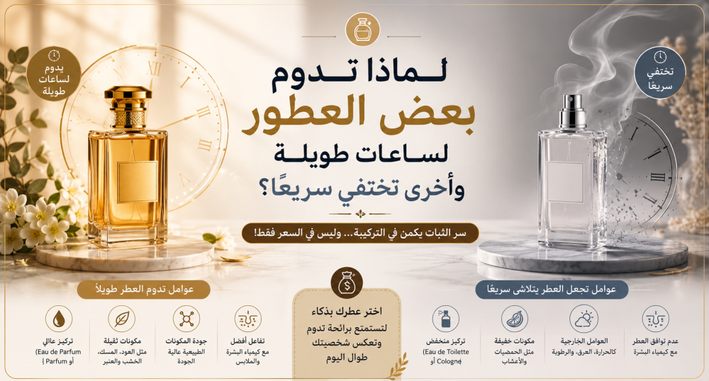 لماذا تدوم بعض العطور لساعات طويلة وأخرى تختفي سريعًا؟