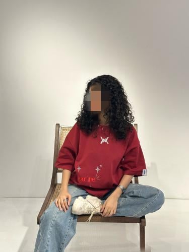 تيشرت أحمر oversize