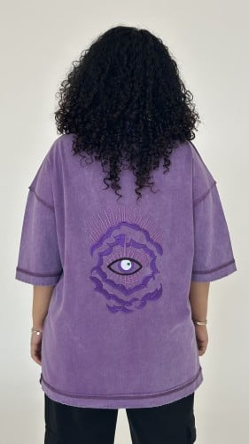 تيشرت بنفسجيoversize