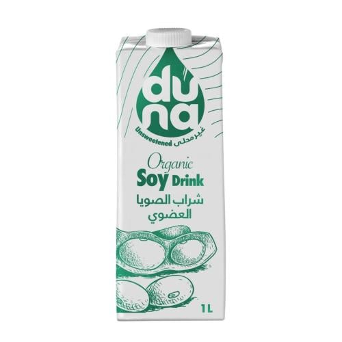 حليب الصويا العضوي غير محلى دُنا 1 لتر - DUNA Soy...