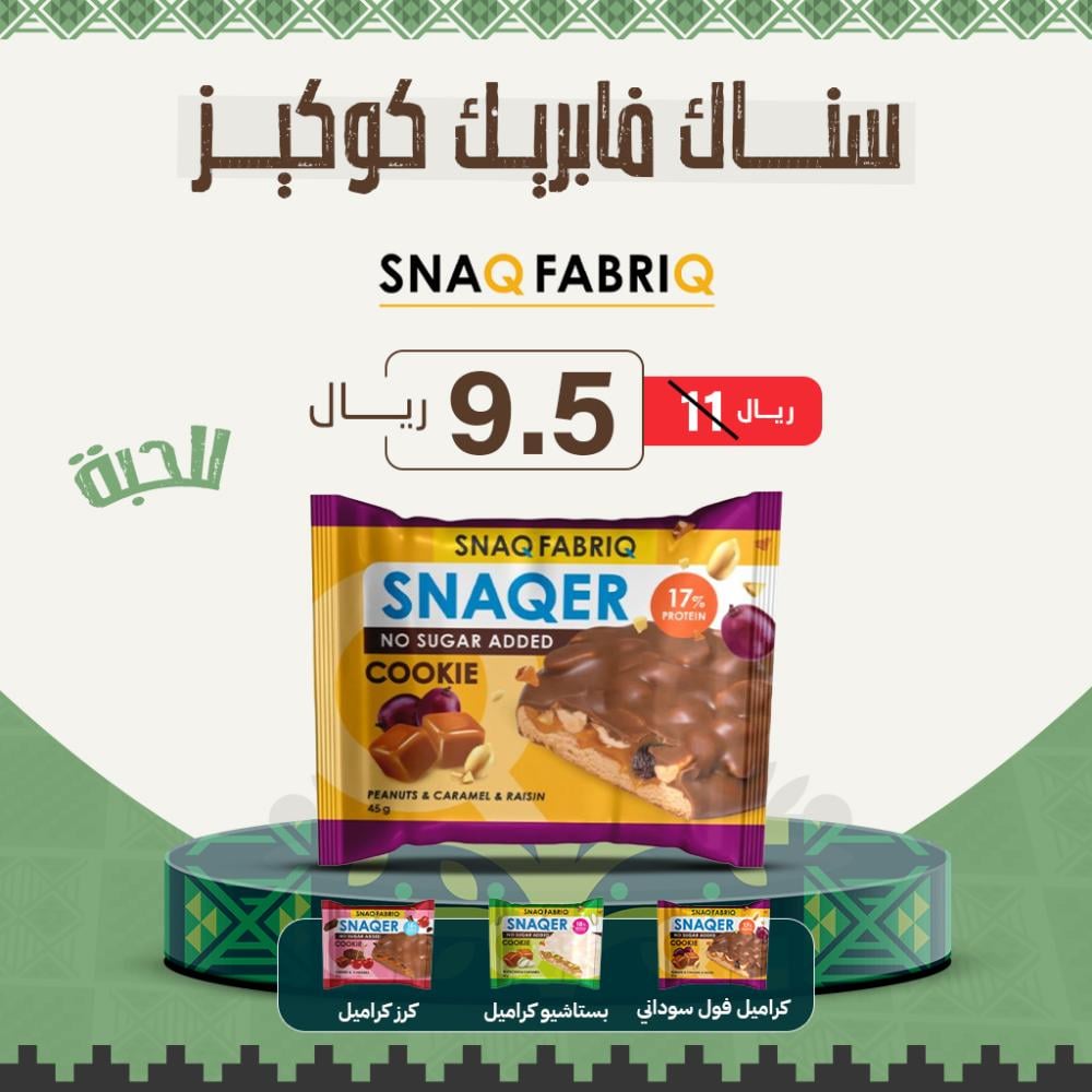 سناك فابريك كوكيز - Snaq Fabriq Cookies