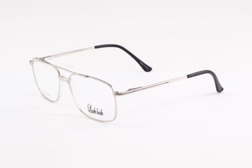 نظارة طبية للرجال من لك لوك - فضي/اسود