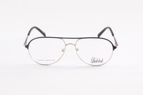 نظارة طبية للرجال من لك لوك - أسود/فضي