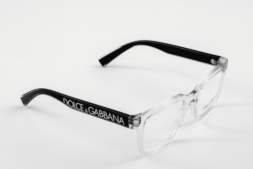 دولتشي آند غابانا نظارات طبية بإطار شفاف