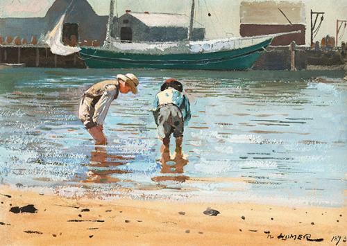 Moments by the Shore art لوحة لحظات على الشاطئ