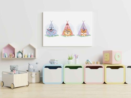 لوحة سكان الغابة الخيالية Whimsical Woodland Dwell...