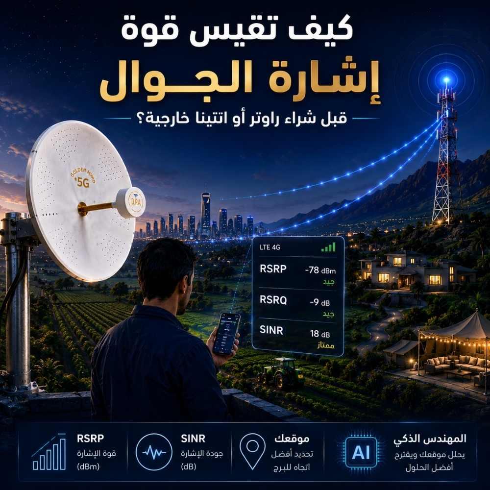 كيف تقيس قوة إشارة الجوال قبل شراء راوتر أو انتينا خارجية؟