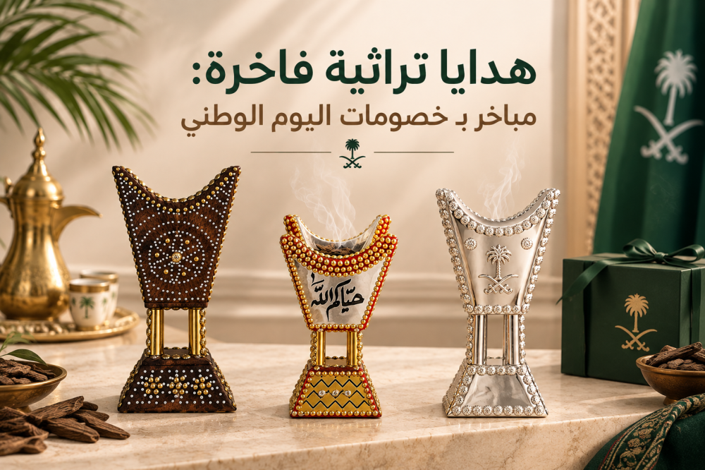 هدايا تراثية فاخرة: مباخر بـ خصومات اليوم الوطني