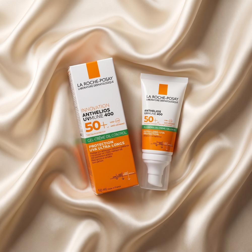 لاروش بوزيه انثيليوس UVMune 400 جل كريم واقي شمس للبشرة الدهنية SPF50+ 50 مل