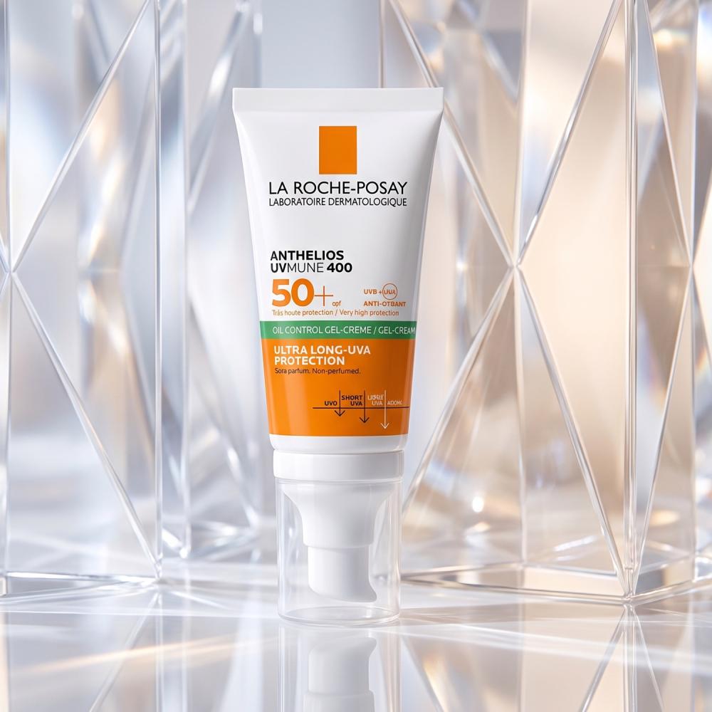 لاروش بوزيه انثيليوس UVMune 400 جل كريم واقي شمس للبشرة الدهنية SPF50+ 50 مل