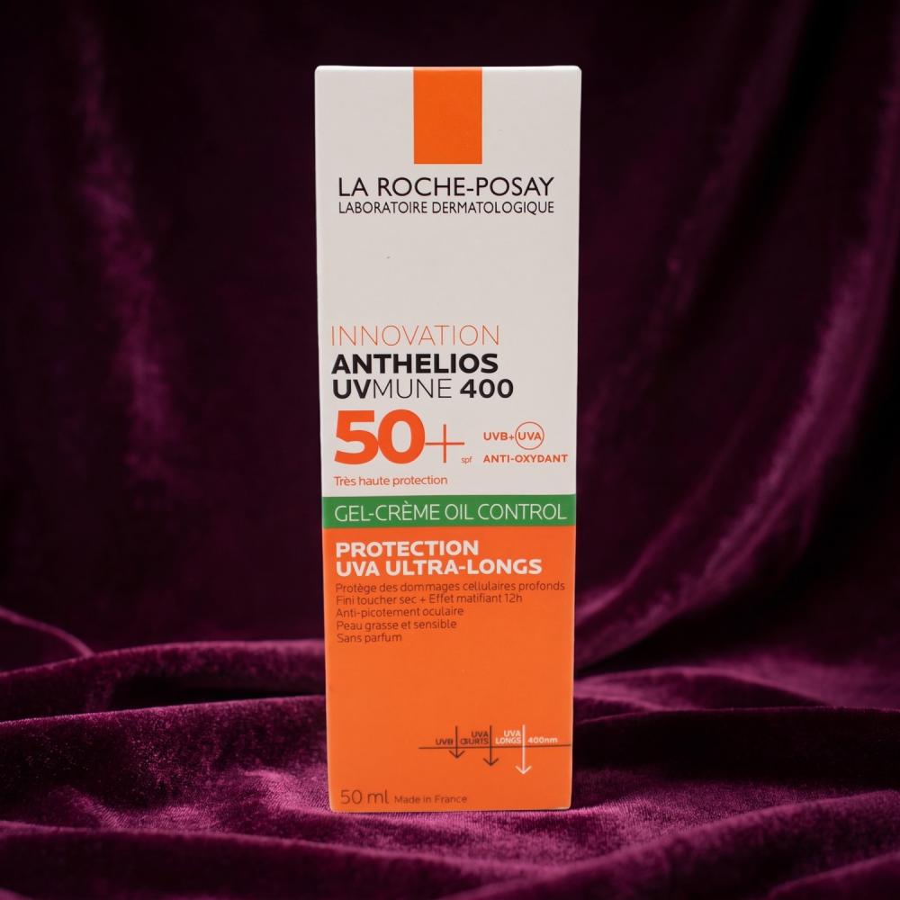 لاروش بوزيه انثيليوس UVMune 400 جل كريم واقي شمس للبشرة الدهنية SPF50+ 50 مل