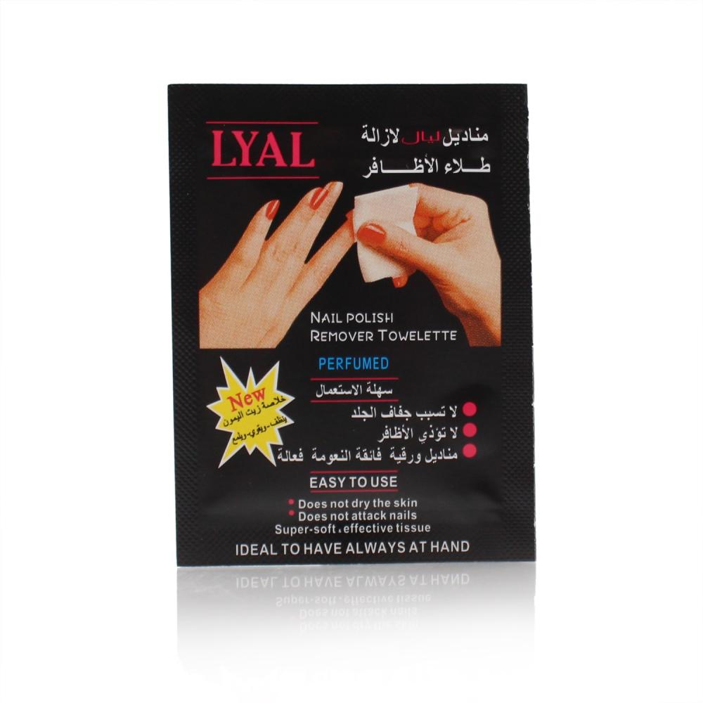 ليال مناديل معطرة لإزالة طلاء الأظافر بخلاصة زيت الليمون