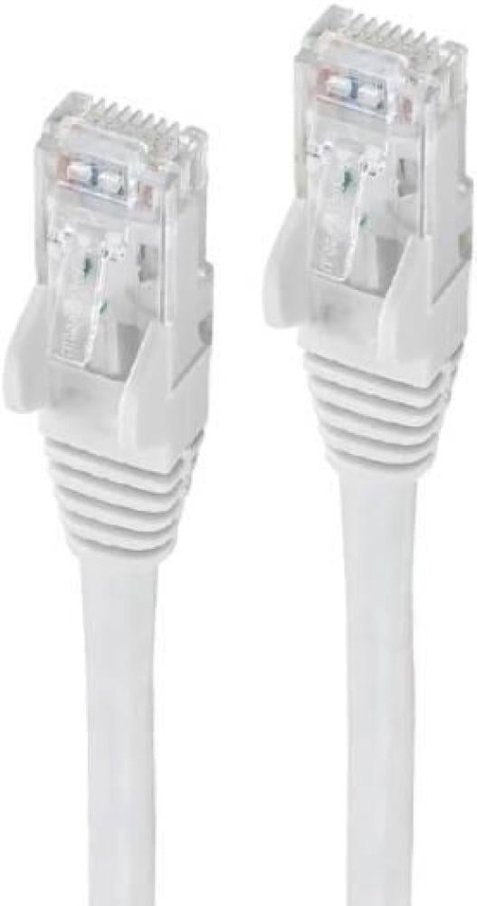 كابل شبكة CAT-6 (لون أبيض) بطول 30 متر