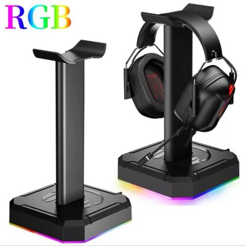 حامل سماعة رأس عالمي من الألومنيوم RGB ، حامل رأس...