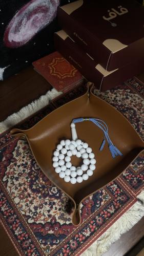 سبحة بكلايت كركوشة | ابيض