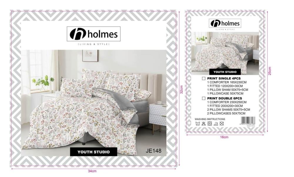 مفرش Holmes مشجر نفر واحد أنيق وناعم