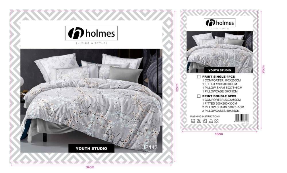 مفرش Holmes مشجر نفر واحد أنيق وناعم