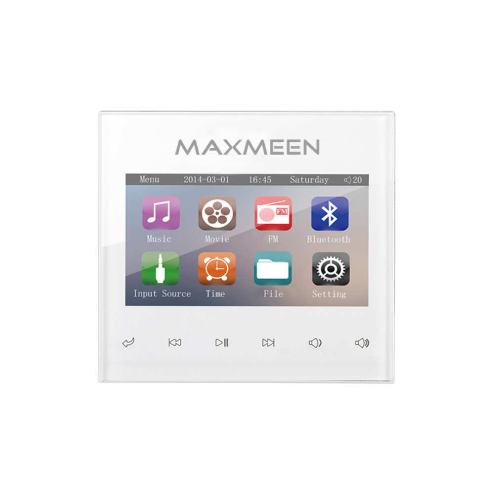 مكبر صوت امباليفير ماكسمين جداري 3*3 بلوتوث MG-R308 ، USB/MP3