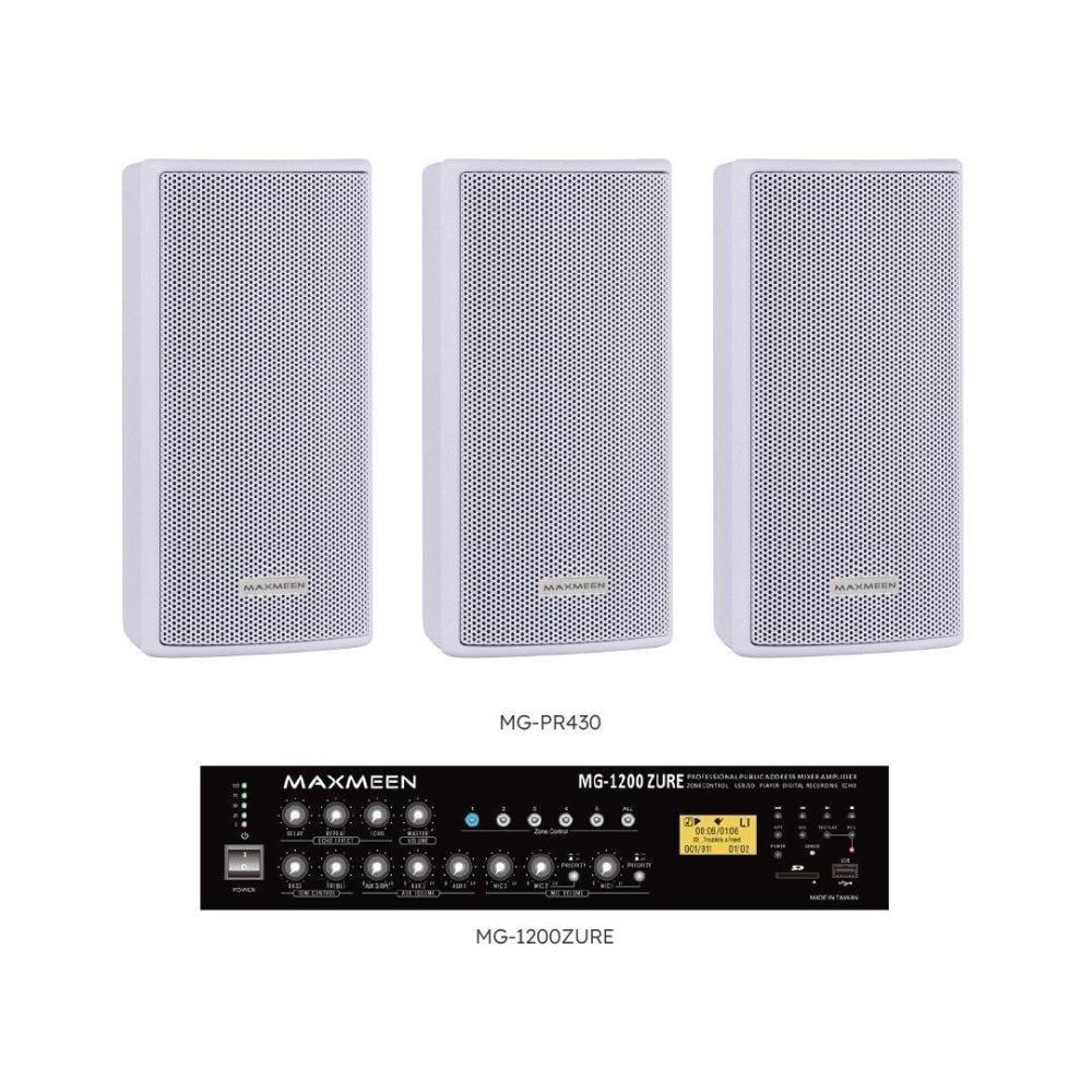 3 -12 wall speakers 30 watt sound system 120 watt