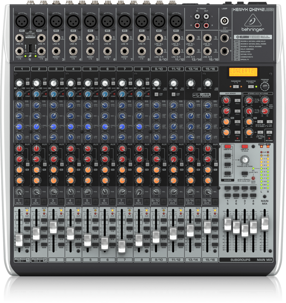 Behringer QX2442USB Mixer 24 channels