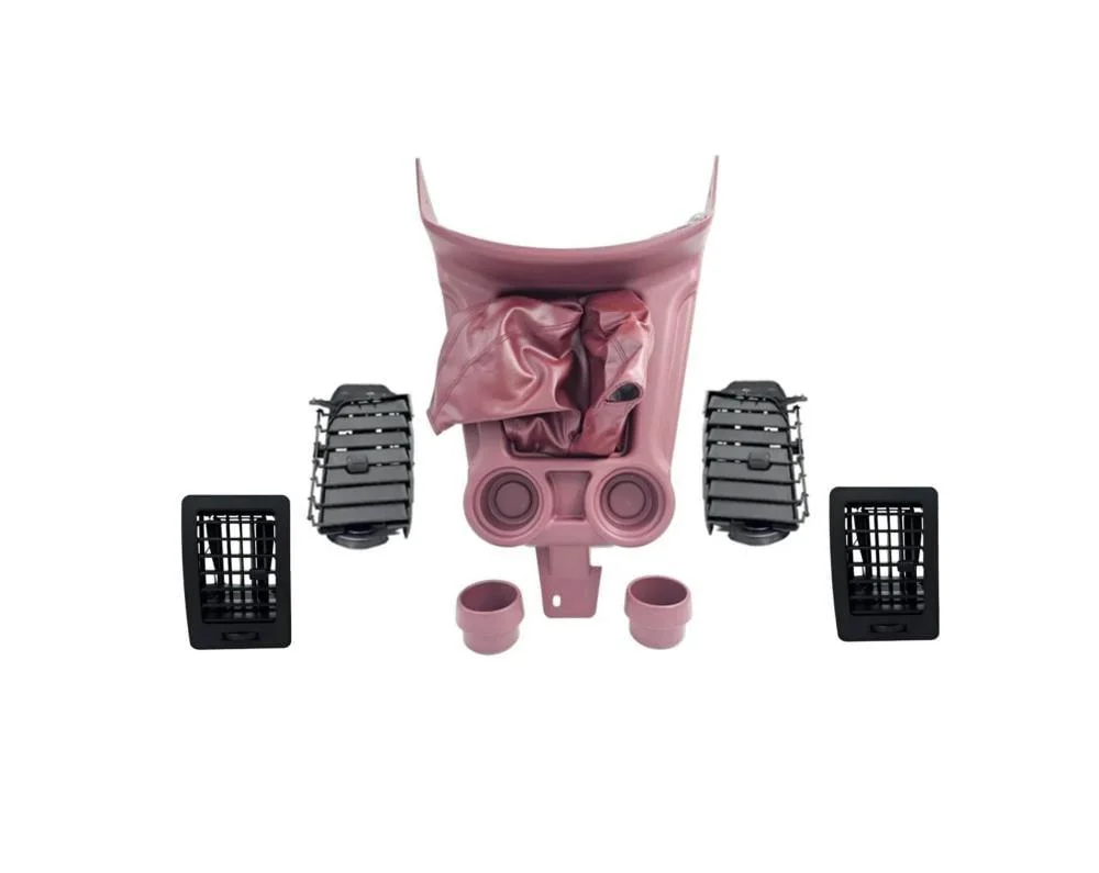 بكج ديكور قير عنابي دبل وريش مكيف وسط مع أطراف جانبية أسود هايلكس 2006-2015