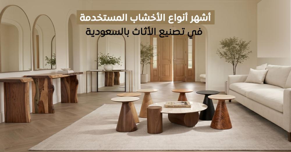 أشهر أنواع الأخشاب للأثاث في السعودية | دليلك لاختيار الخشب المناسب
