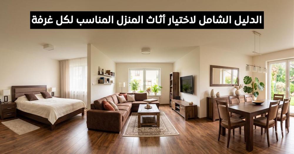 كيفية اختيار أثاث المنزل المناسب لكل غرفة | دليل شامل قبل الشراء