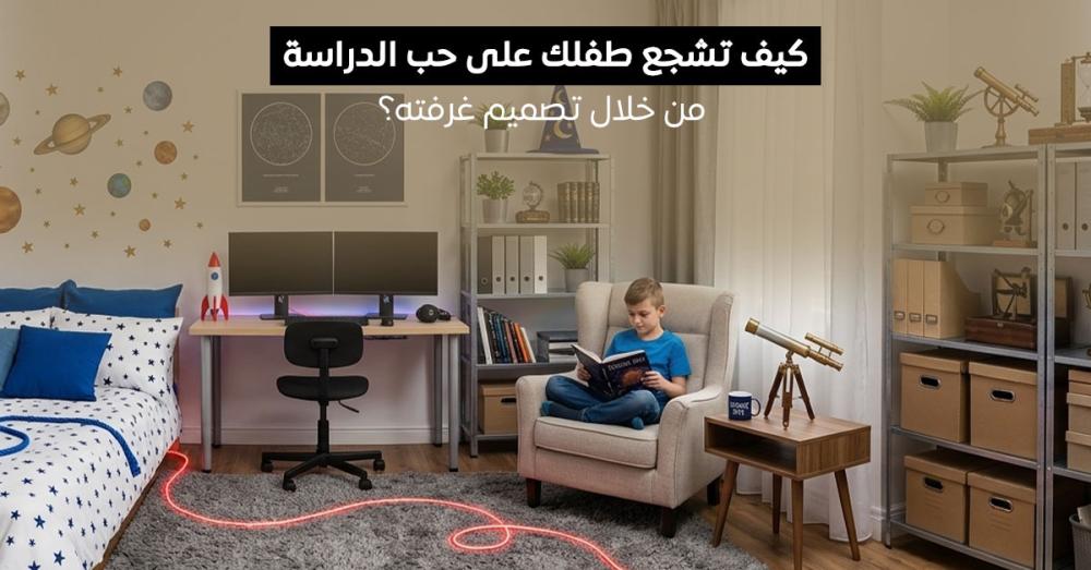 تصميم غرف الأطفال للدراسة | أفكار تشجع طفلك على حب التعلم