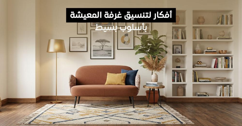أفكار عملية لتنسيق غرفة المعيشة بأسلوب بسيط وأنيق | دليل ديكور عصري