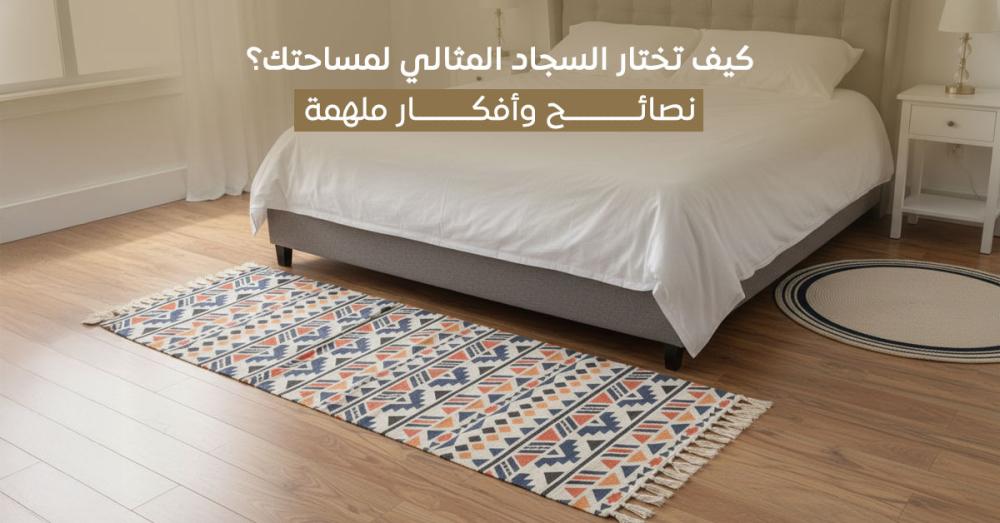 كيف تختار أفضل أنواع السجاد لمساحتك؟ دليل شامل بالنصائح والأفكار