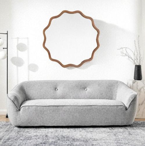 مرآة حائط دائرية بتصميم فريد ومميز مقاس 77*77 سم