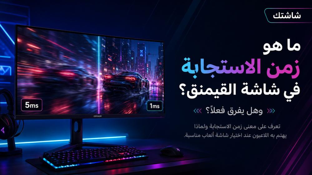 ما هو زمن الاستجابة في شاشة القيمنق؟ وهل يفرق فعلًا؟