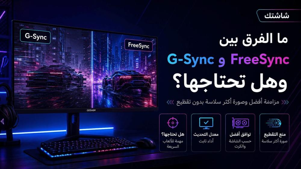 ما الفرق بين G-Sync و FreeSync؟ وهل تحتاجها في شاشة القيمنق؟