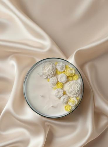 شمعة الأناقة الزجاجية