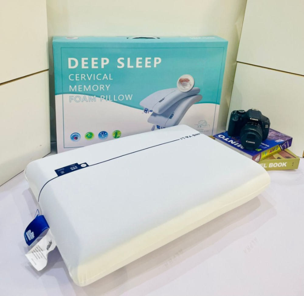 مخدة deep sleep cervical memory  مقاس ٦٠*٤٥
