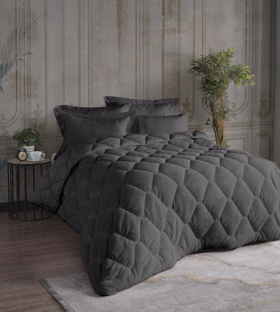 مفرش شتوي تركي فاخر  مزدوج 6 قطع نفرين - الين